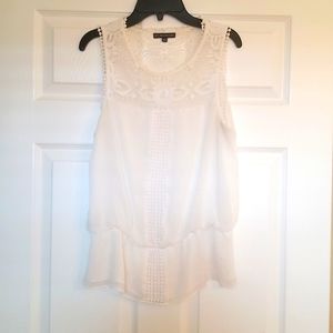 Adrianna Papell lace women's blouse sz small beautiful